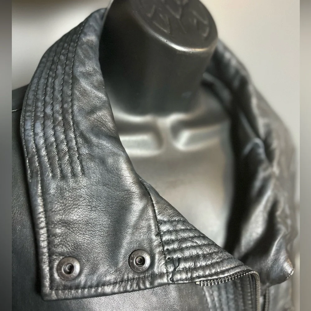 Vintage Pelle Studio belted Genuine Leather coat size XL - Picture 9 of 10